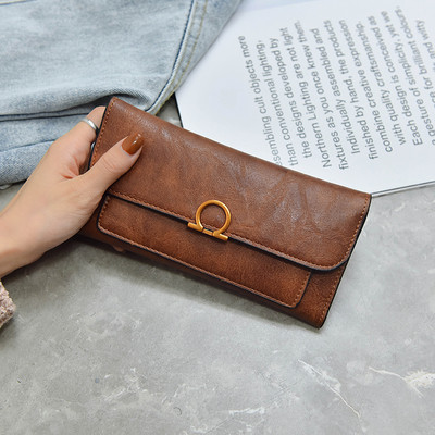 Fém rögzítésű női pénztárca több színben