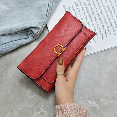 Fém rögzítésű női pénztárca több színben