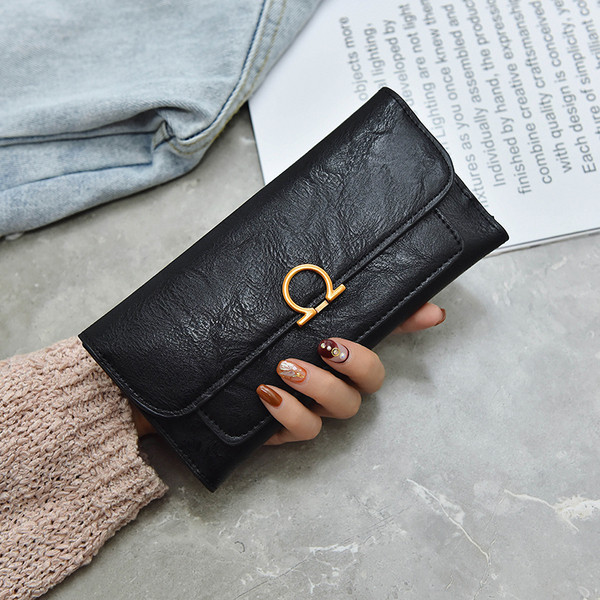 Fém rögzítésű női pénztárca több színben