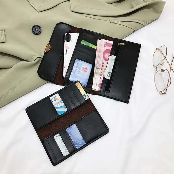 Fém rögzítésű női pénztárca több színben