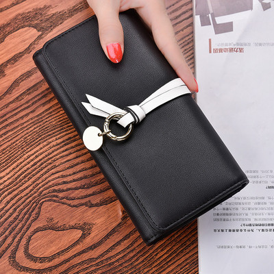 Fém rögzítésű női pénztárca három színben