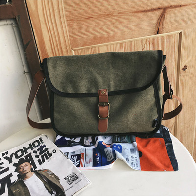 Stílusos férfi táska három színben, öko bőr pántokkal