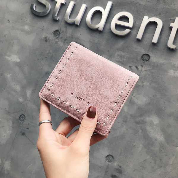 Öko bőrből készült női mini pénztárca négy színben