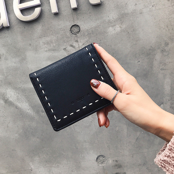 Öko bőrből készült női mini pénztárca négy színben