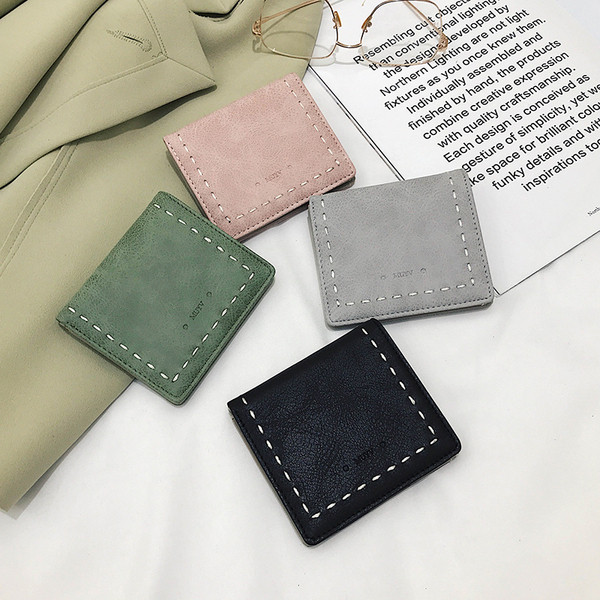 Öko bőrből készült női mini pénztárca négy színben