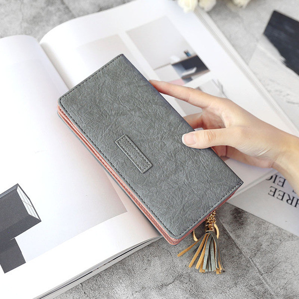 Női pénztárca kiegészítővel több színben