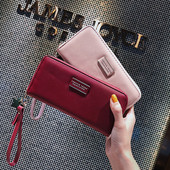 Stílusos női pénztárca rövid füllel, öt színben