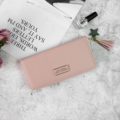 Stílusos női pénztárca rövid füllel, öt színben