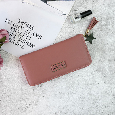 Stílusos női pénztárca rövid füllel, öt színben