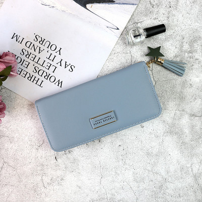 Stílusos női pénztárca rövid füllel, öt színben