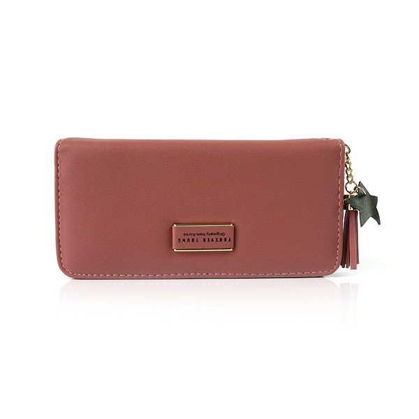 Stílusos női pénztárca rövid füllel, öt színben