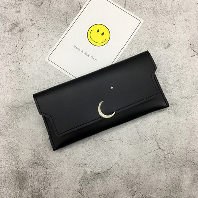 Fém csattal ellátott női pénztárca négy színben