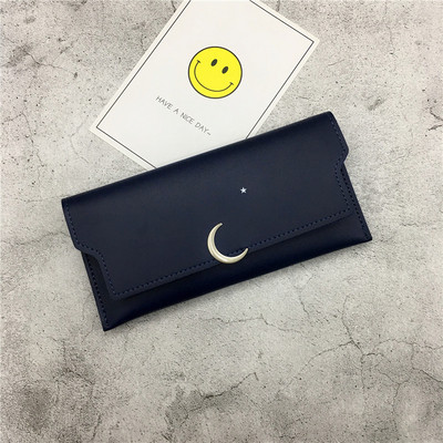 Fém csattal ellátott női pénztárca négy színben