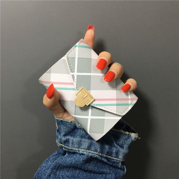 Modern női kis pénztárca négy színben