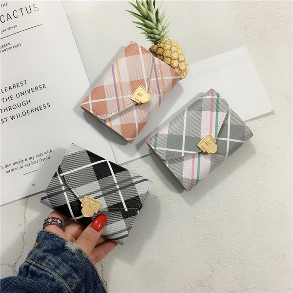 Modern női kis pénztárca négy színben