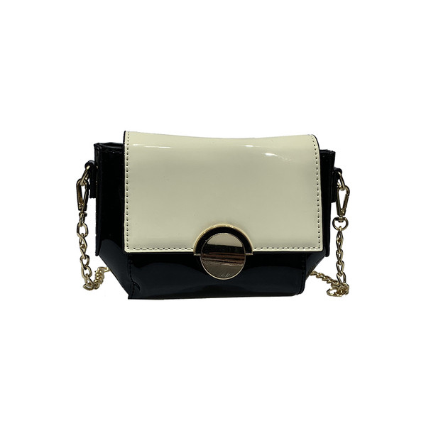 Modern női táska fém rögzítéssel, különböző színekben