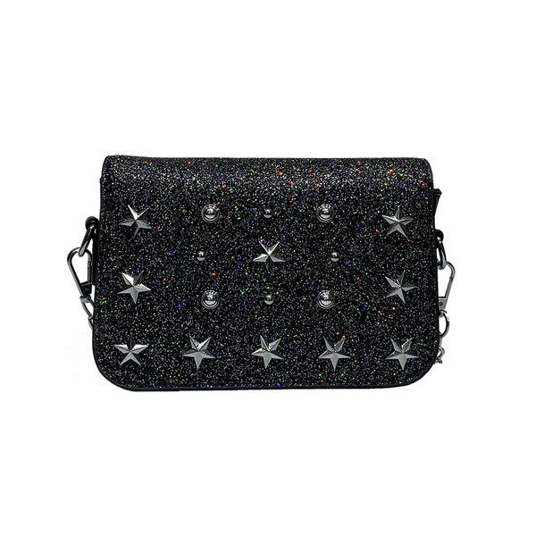 Modern női táska fém elemekkel és fém fogantyúval több színben