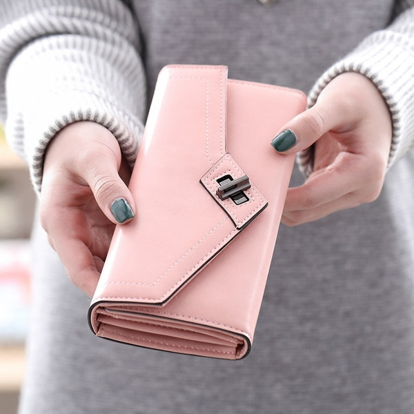 Öko bőrből készült női pénztárca több színben