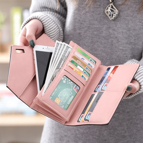 Öko bőrből készült női pénztárca több színben