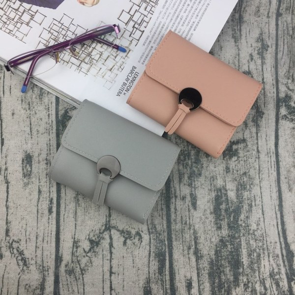 Női mini pénztárca fém rögzítéssel