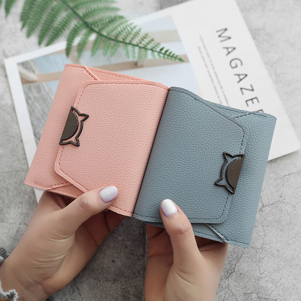 Mini portofel de dama cu element 3D