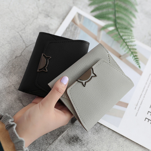 Mini portofel de dama cu element 3D