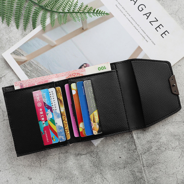 Mini portofel de dama cu element 3D