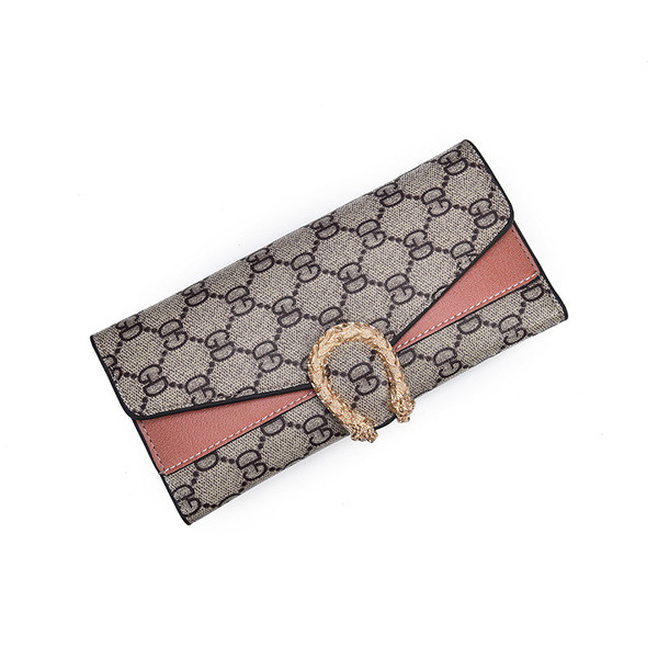 Stílusos női pénztárca fém elemmel