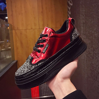 Stílusos női fényes tornacipő három színben