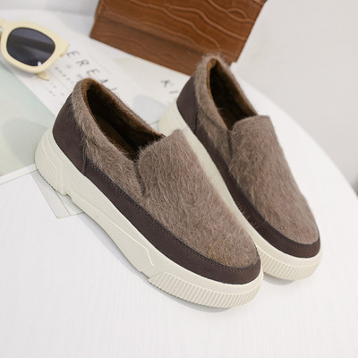 Modern női cipők két színben - barna és fekete