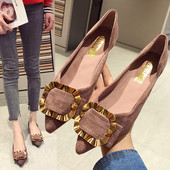 Modern női cipők két színben, öko velúrból