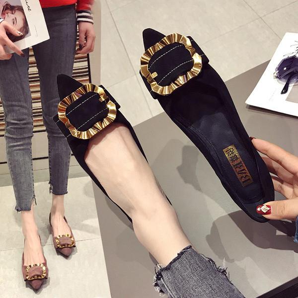 Modern női cipők két színben, öko velúrból