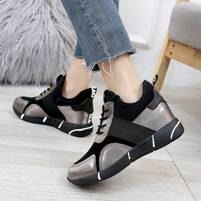 Stílusos női tornacipő magas talppal, két színben