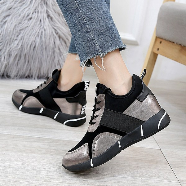 Stílusos női tornacipő magas talppal, két színben