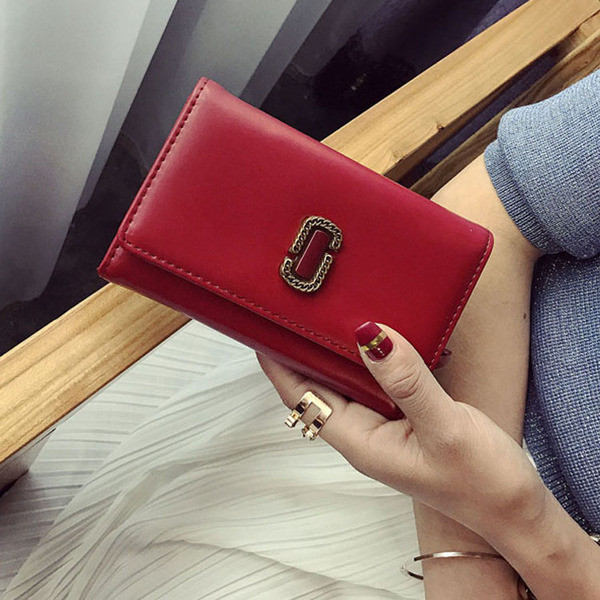 Öko bőrből készült elegáns női pénztárca három színben