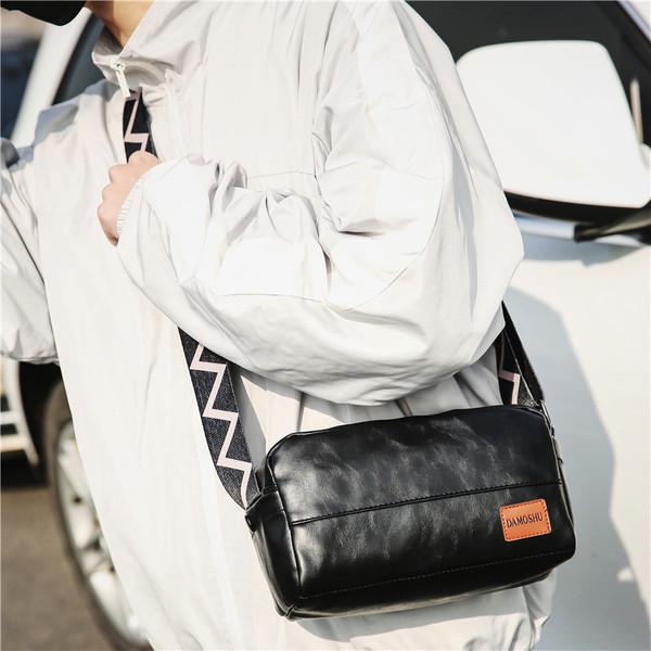 Stílusos férfi táska eco bőrből három színben