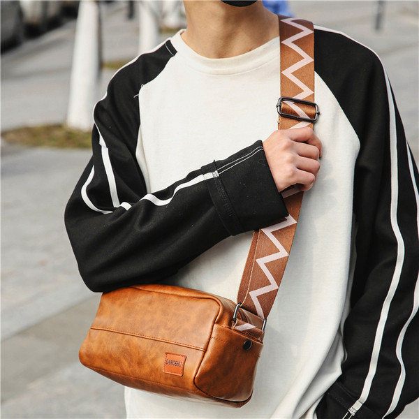 Stílusos férfi táska eco bőrből három színben