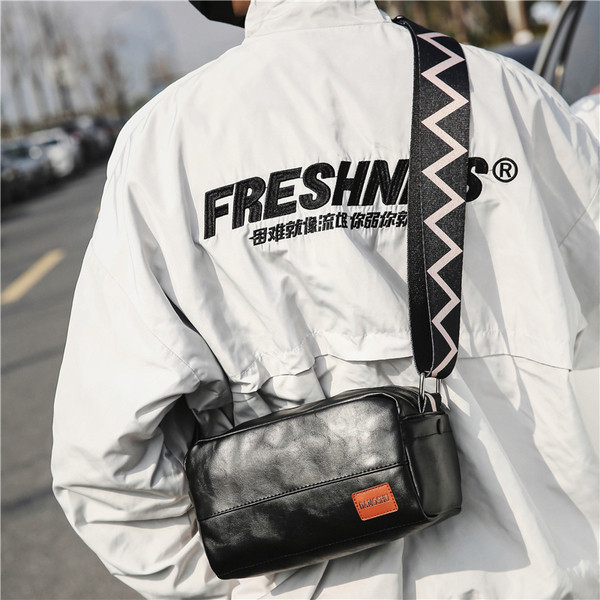 Stílusos férfi táska eco bőrből három színben