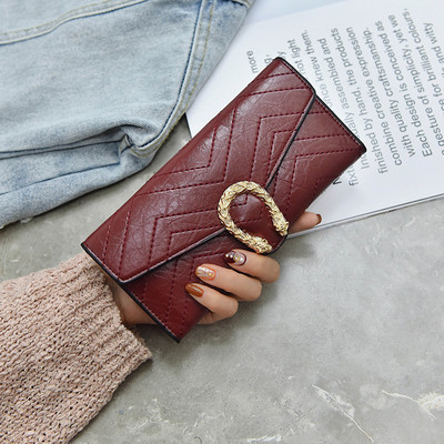 Fém rögzítésű női pénztárca több színben