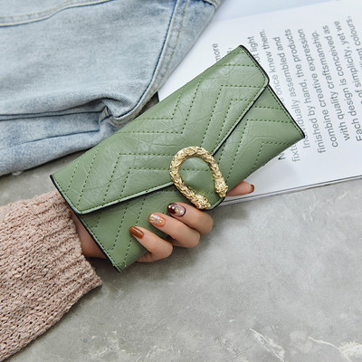 Fém rögzítésű női pénztárca több színben