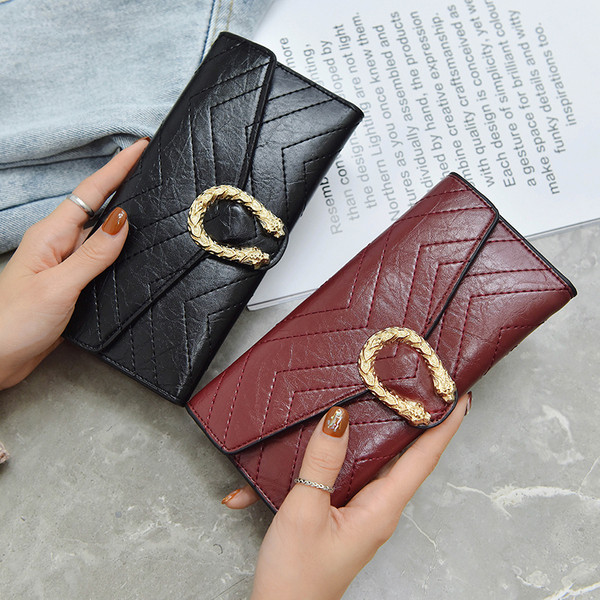 Fém rögzítésű női pénztárca több színben