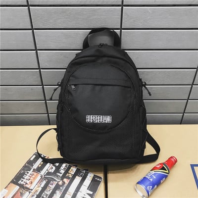 Férfi hátizsák hálós elemmel és cipzárral több színben