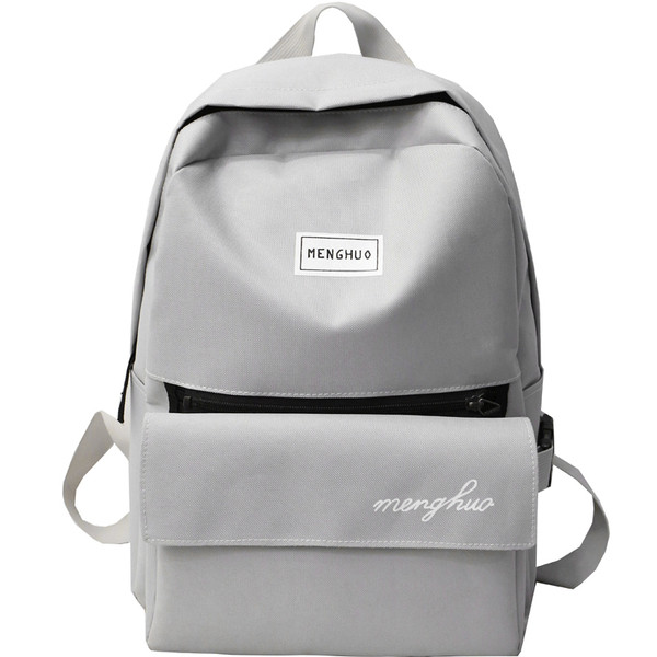 Férfi napi hátizsák fekete és szürke felirattal