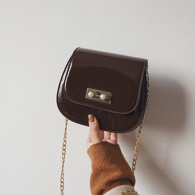 Γυναικεία κομψή τσάντα με μακρά λαβή σε τρία χρώματα