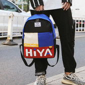 Ανδρικό σακίδιο  με επιγραφή και έμβλημα σε τέσσερα χρώματα