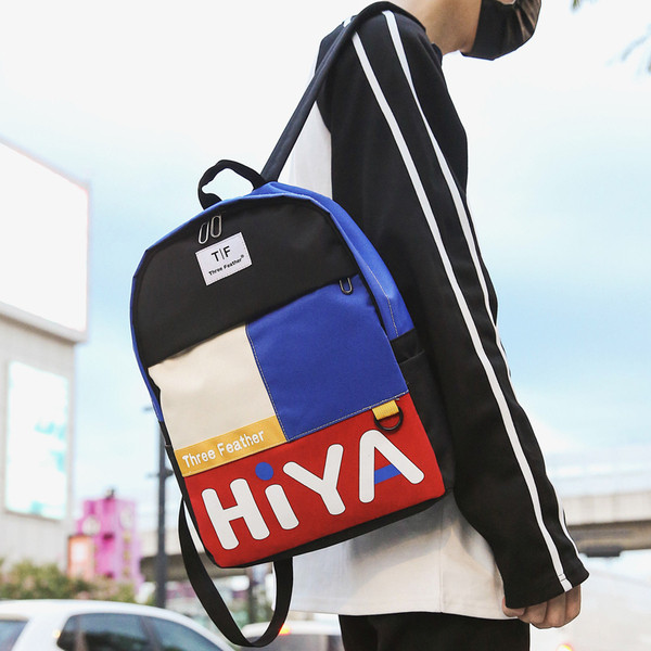 Ανδρικό σακίδιο  με επιγραφή και έμβλημα σε τέσσερα χρώματα