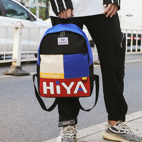 Ανδρικό σακίδιο  με επιγραφή και έμβλημα σε τέσσερα χρώματα