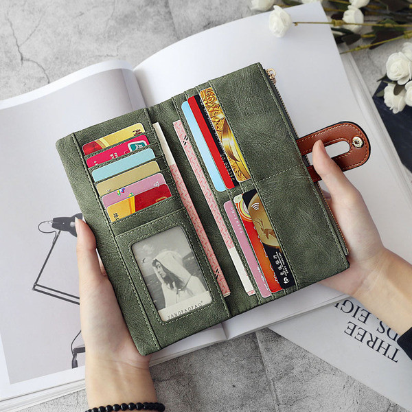 m = Modern női pénztárca hat színben