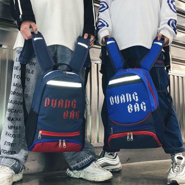 Modern férfi hátizsák három színben felirattal