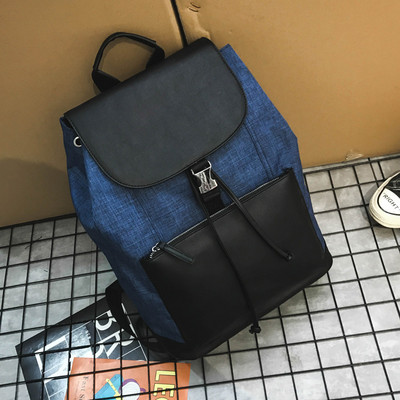 Férfi hátizsák fűzővel és öko bőrrel, három színben